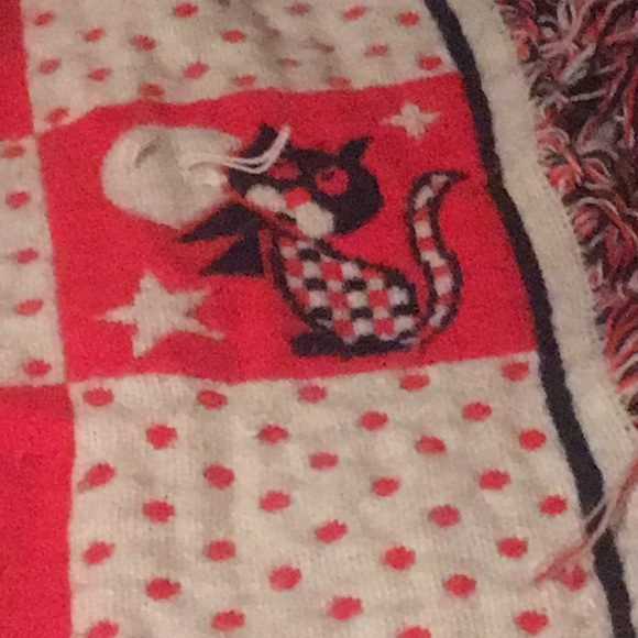 Knitted baby blanket true vintage - Picture 9 of 10